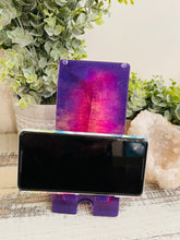 Phone Stand 22 - Purple, Pink and Orange with Glitter Phone Holder