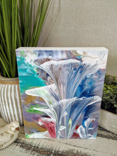 abstract multi color flower painting