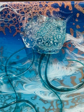 close-up of Jellyfish art and textured underwater details