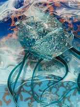 close-up of jelly fish body and tentacles